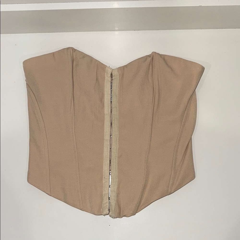 Princess Polly Beige Satin Corset